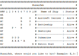 Screenshot of Battleship